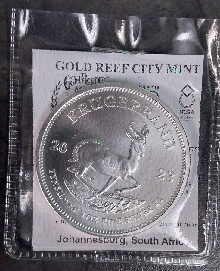 1oz Silver Kruger Rand Coins 99.9% 2023