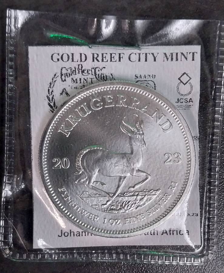 1oz Silver Kruger Rand Coins 99.9% 2023