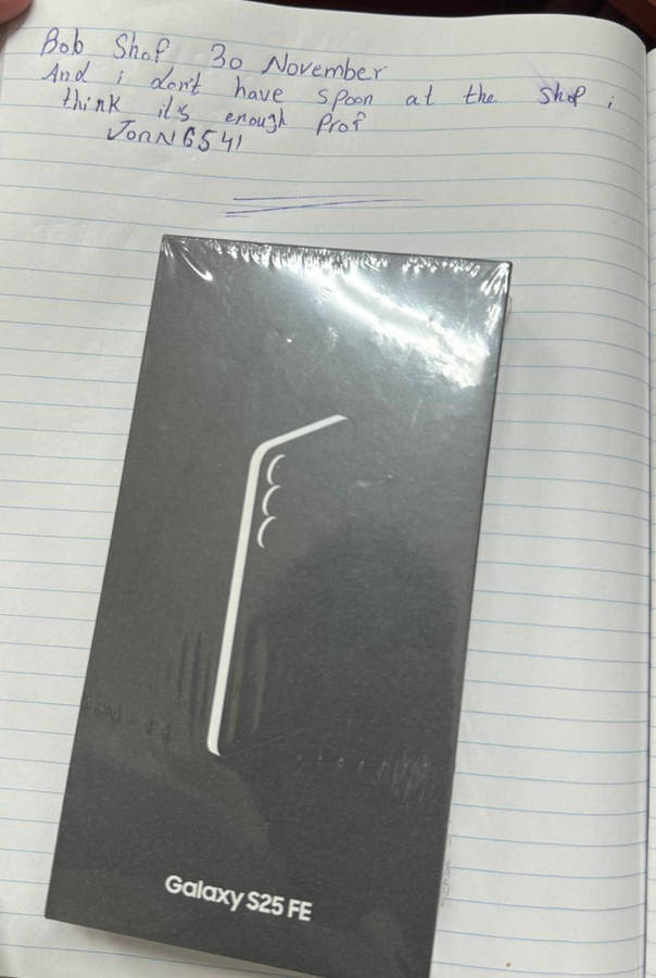 Samaung S25FE 256GB Seald Brand new