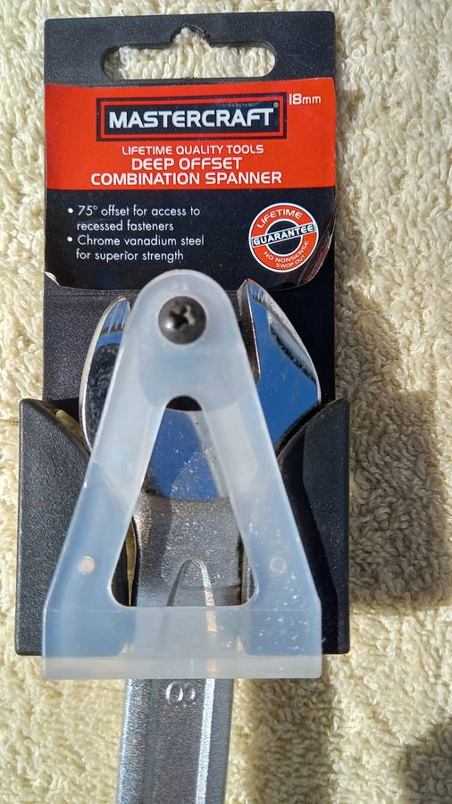 Mastercraft 18mm Deep Offset Combination Spanner