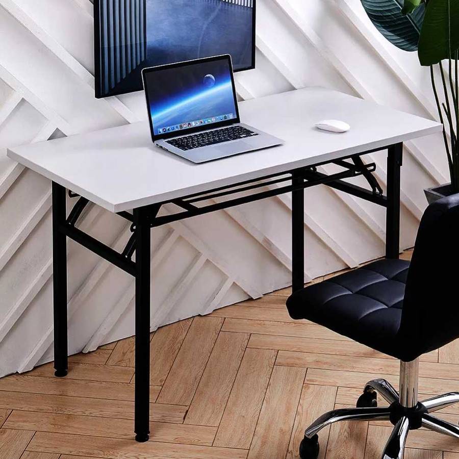 Folding Desk For Home Office Space Saving Desk For Work Laptop Books