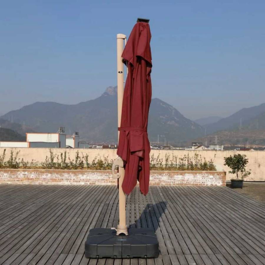 Premium Cantilever Patio Umbrella  Outdoor Offset Umbrella for Garden, Deck, and Poolside Shade