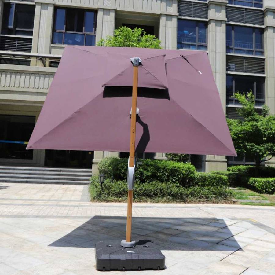 Premium Cantilever Patio Umbrella  Outdoor Offset Umbrella for Garden, Deck, and Poolside Shade