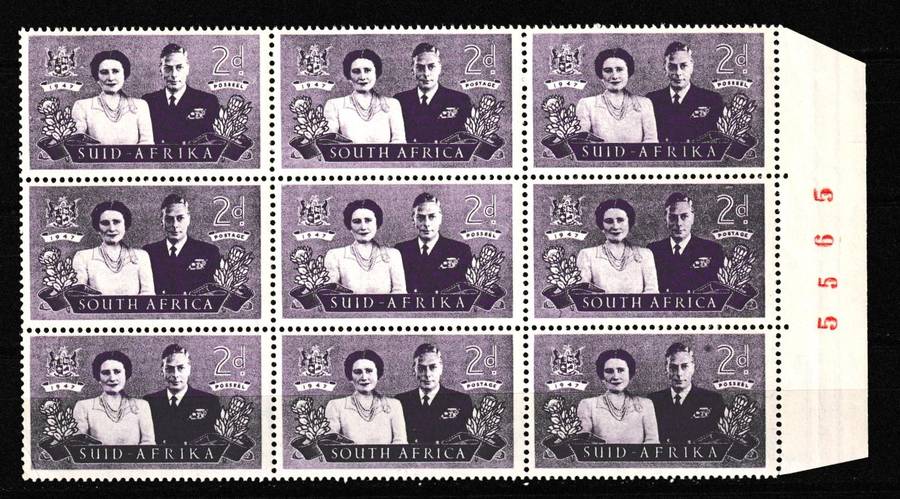 UNION 1947 ROYAL VISIT BLOCK