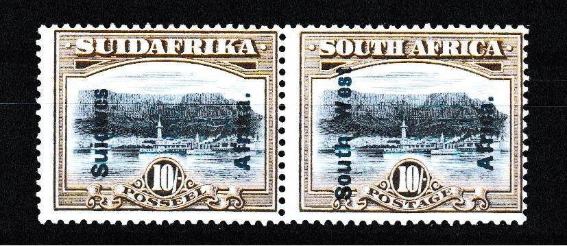 SWA 1926 10s PICTORIAL MNH  VERY FINE PAIR