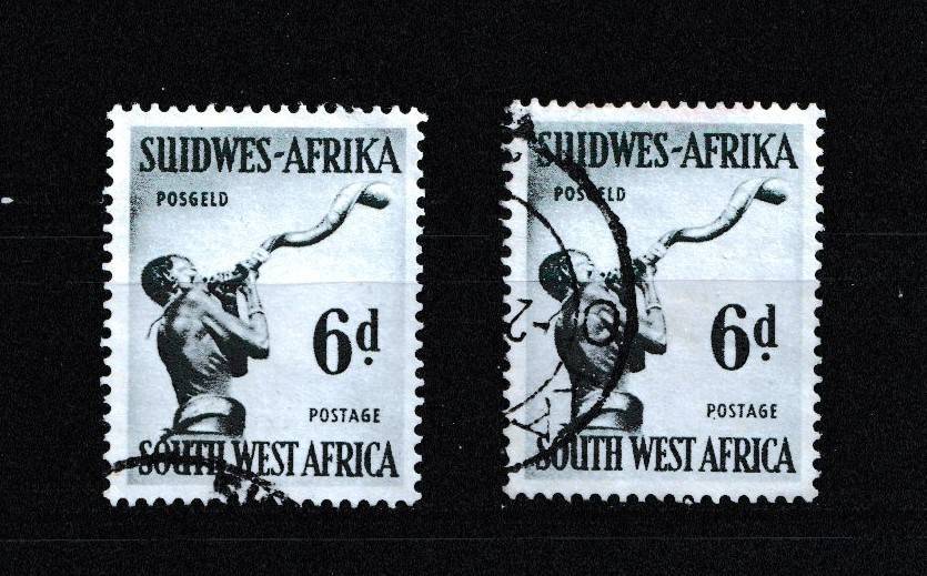 SWA 1954 187a 2 X 6d WATERMARK REVERSED