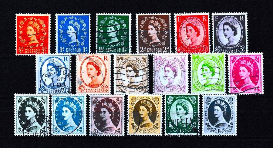 GREAT BRITAIN 1955 ELIZABETH II SET