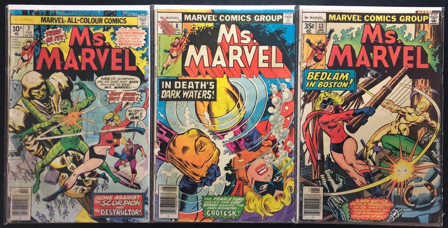 Ms. Marvel (1977) (3 Comic Books) - Marvel