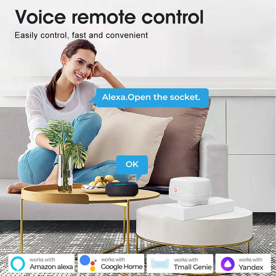 Zigbee Smart Plug 16A TUYA South African Power AC Plug Socket