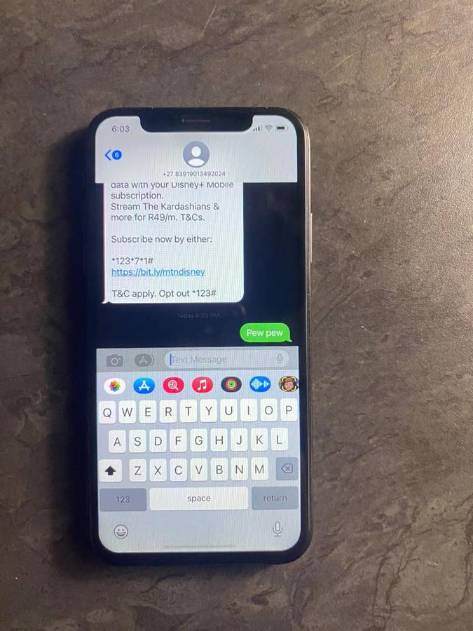 iPhone X  64 GB,( Face ID not working, battery 78%)