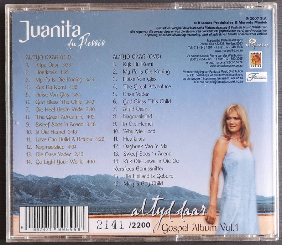 Juanita du Plessis  Altyd Daar (CD en DVD)