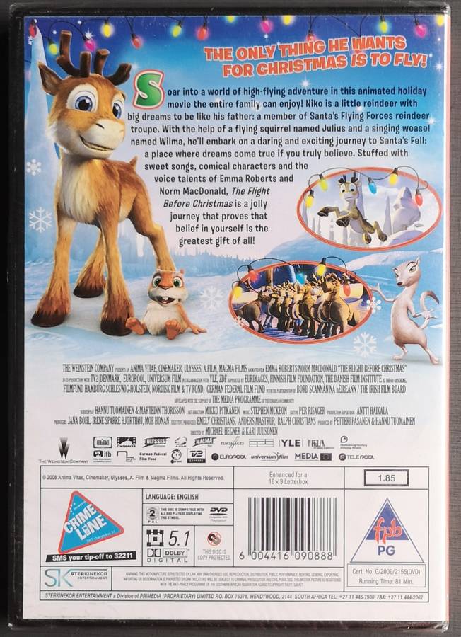 The flight before Christmas (Sealed, DVD)