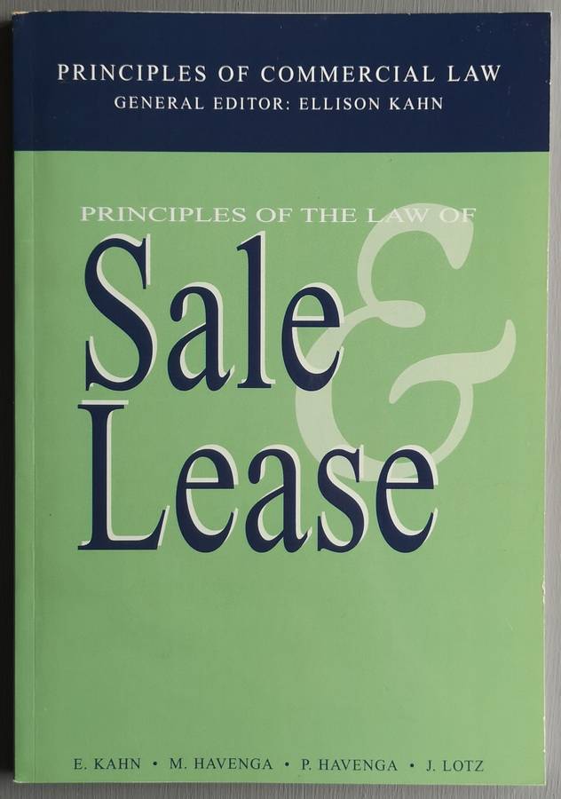 Priciples of the Law of Sale & Lease