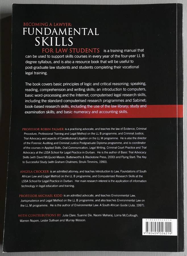 Becoming a Lawyer: Fundamental skills for law students