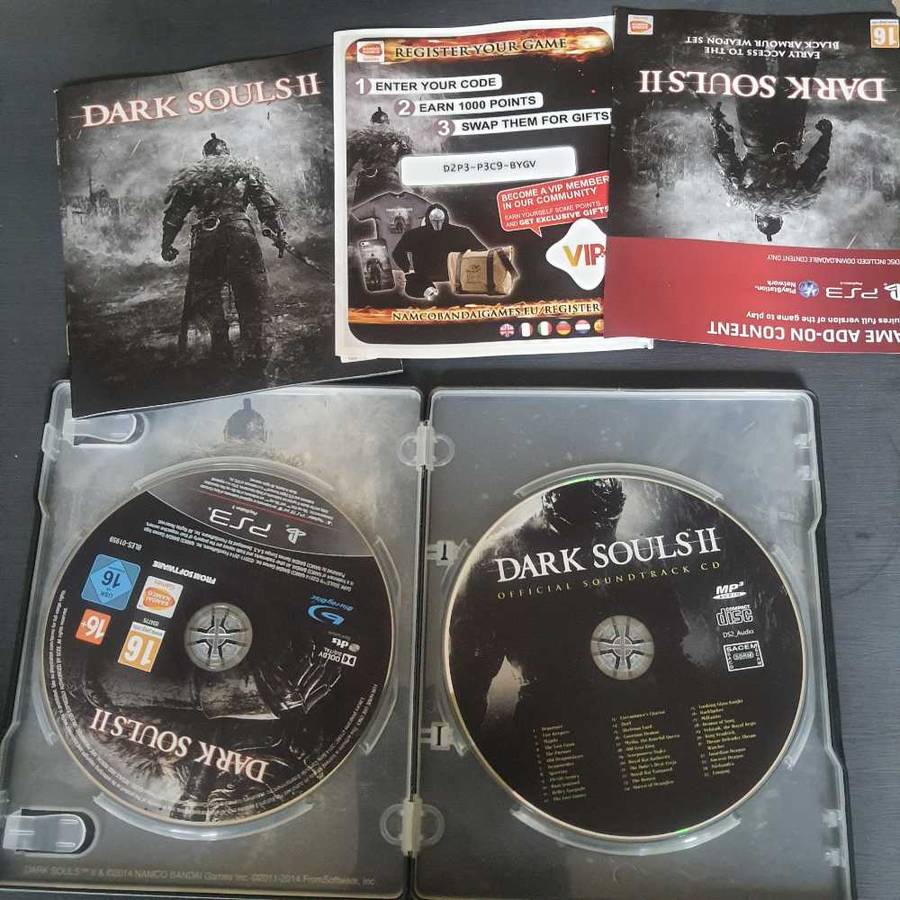 Dark souls II black Armour edition steel case 2x disc like new ps3