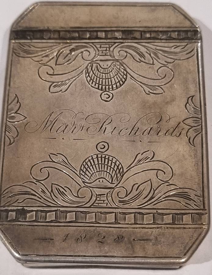 STERLING SILVER SNUFF BOX