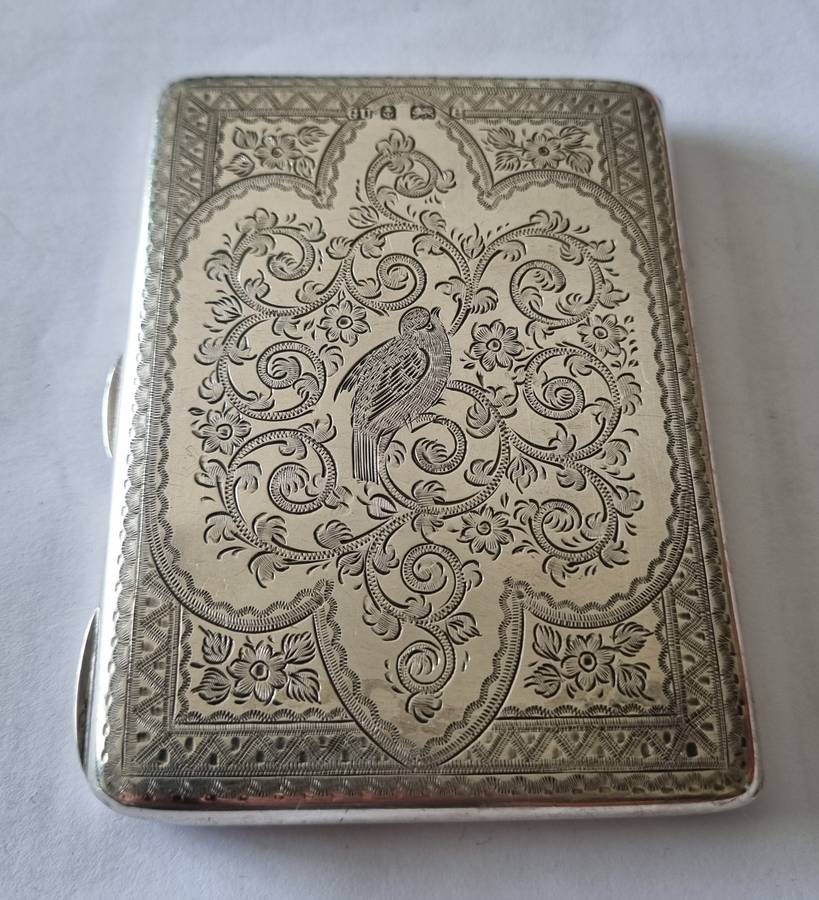 STERLING SILVER ANTIQUE CALLING CARD CASE
