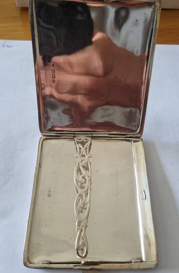 STERLING SILVER ANTIQUE CIGARETTE CASE