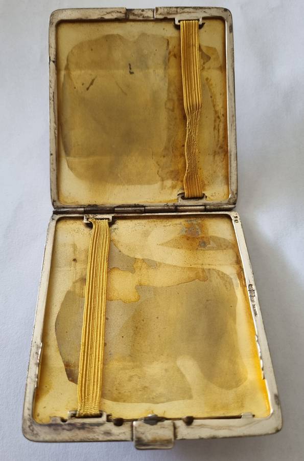 STERLING SILVER ANTIQUE CIGARETTE CASE