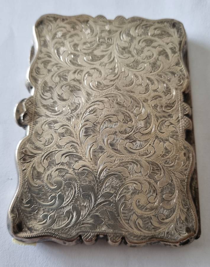 STERLING SILVER ANTIQUE CALLING CARD CASE