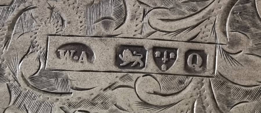 STERLING SILVER ANTIQUE CALLING CARD CASE