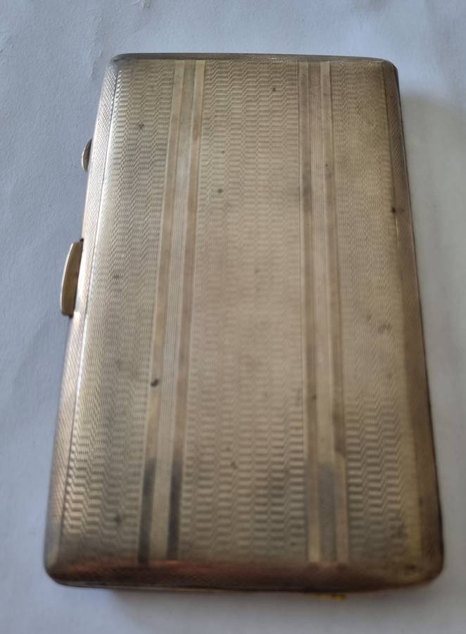 STERLING SILVER ANTIQUE CIGARETTE CASE