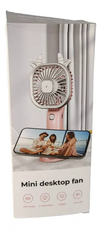 Mini Rechargeable Fan Table Office Portable USB Base #1