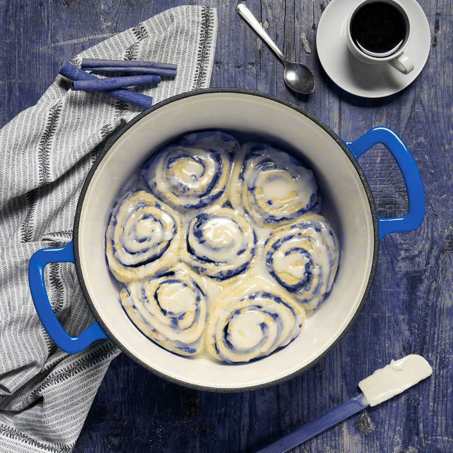 Chefs Choice 28cm Enameled Cast Iron Pot with Lid | Premium Quality - Blue
