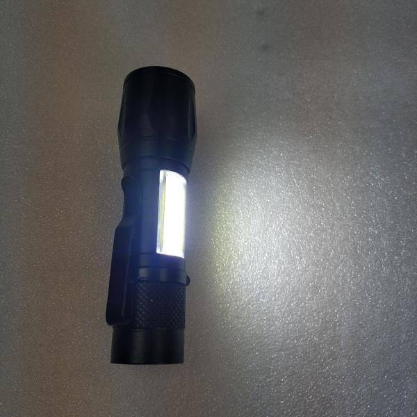 Rechargeable Torch 1000 LM Adjustable Zoom In Out USB Tactical Flashlight 10 cm