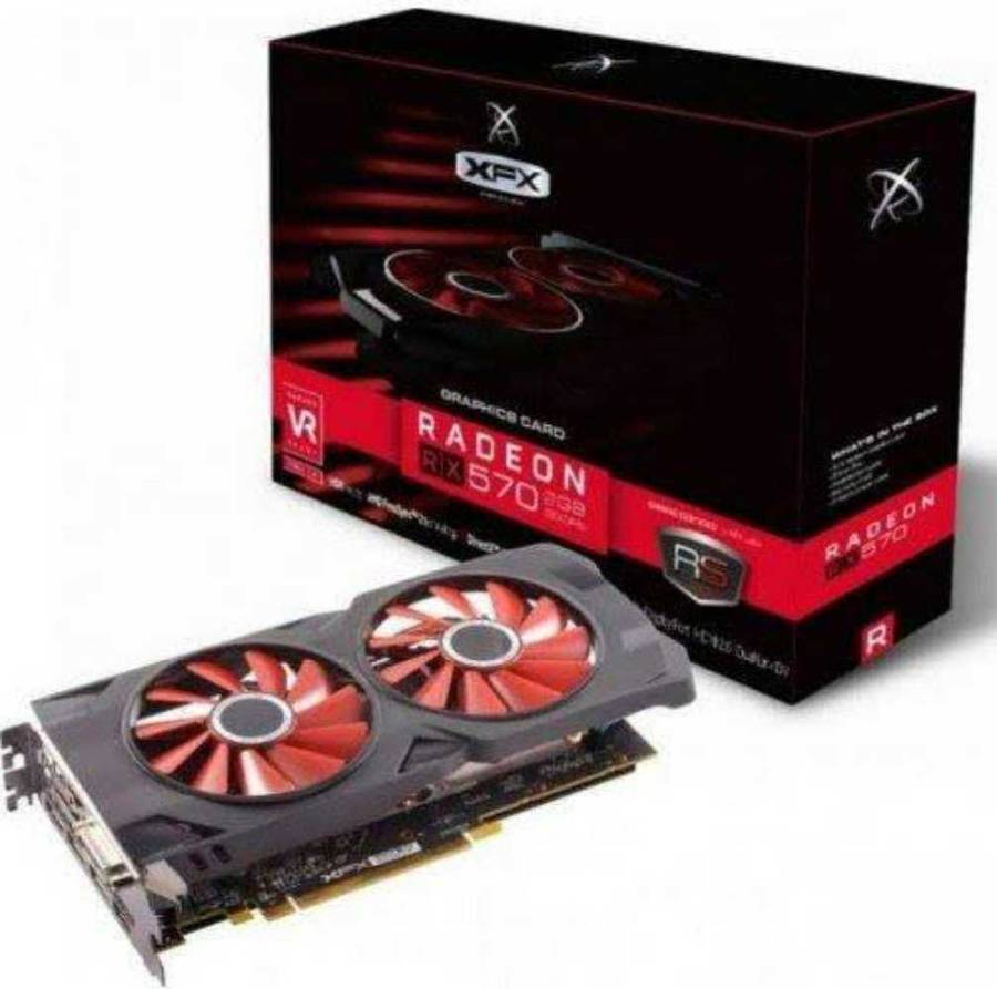 XFX Radeon RX 570 RS XXX Edition RX-570P4DFD6 4GB GDDR5 256-bit PCI-E 3.0 Desktop Graphics Card