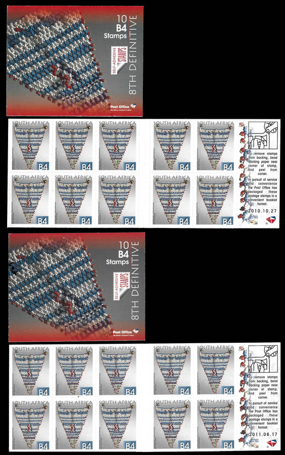 2010/2011 8th Def B5 (2) and B4 (2) Booklets, 4 Booklets in total