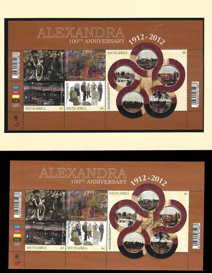 2012 Alexandra Special Folder SF 8.3, with Mint and CTO Miniature Sheet