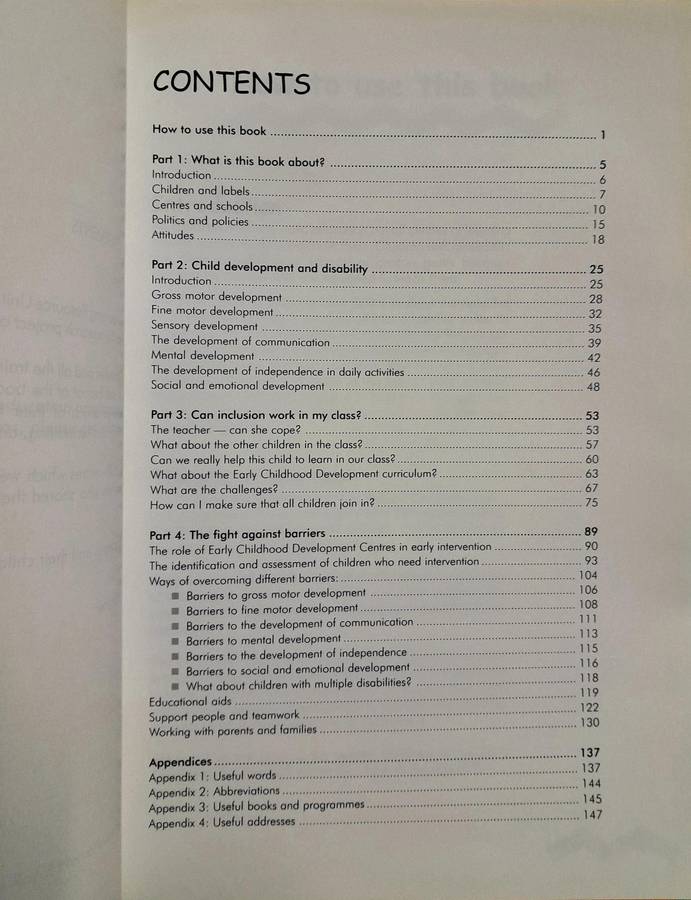 The Welcome Book A Guide to help Teachers include children with disabilities into the classroom