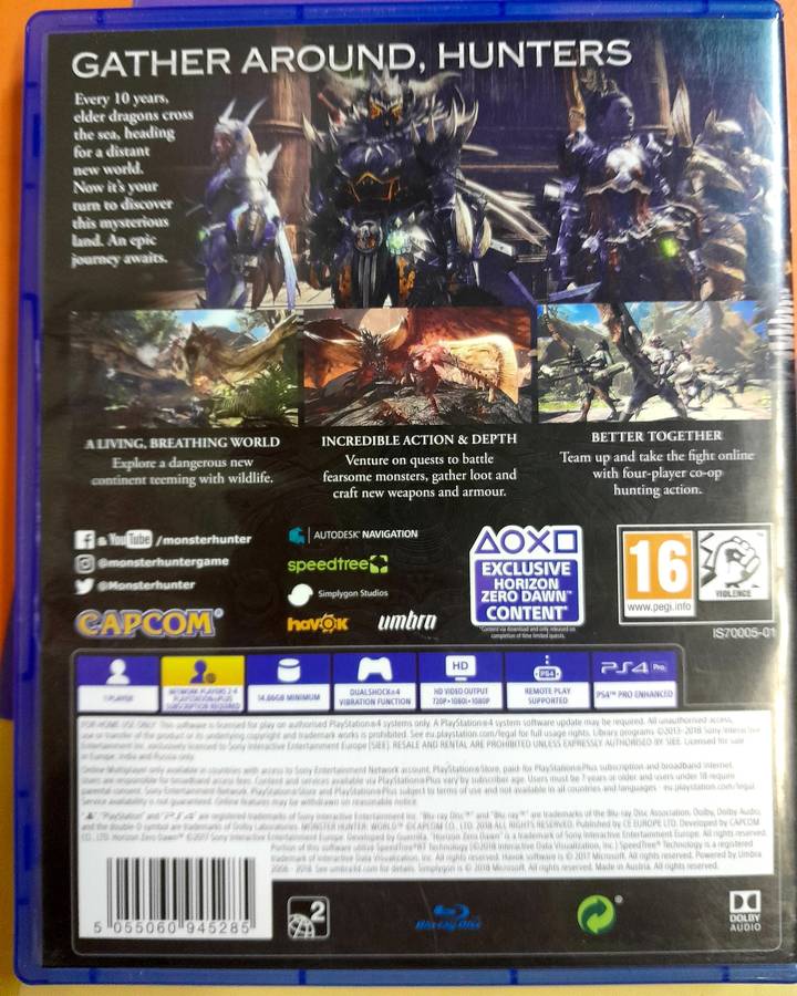 Monster Hunter World PS4