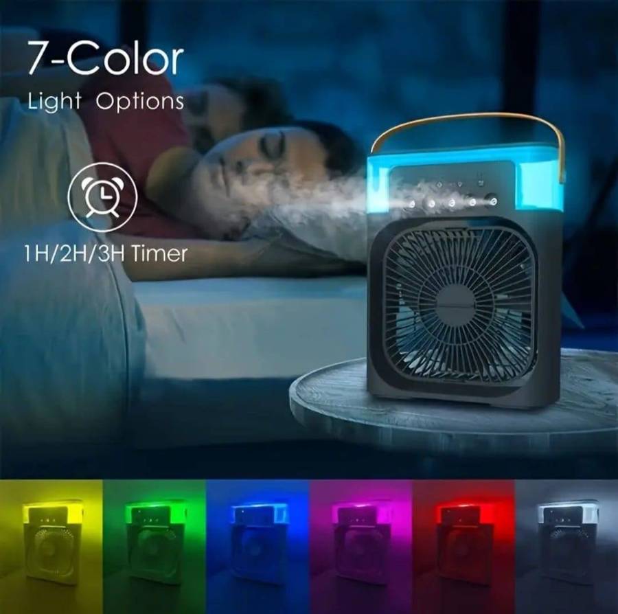 Portable Water-Cooled Spray Cooling with Humidifier