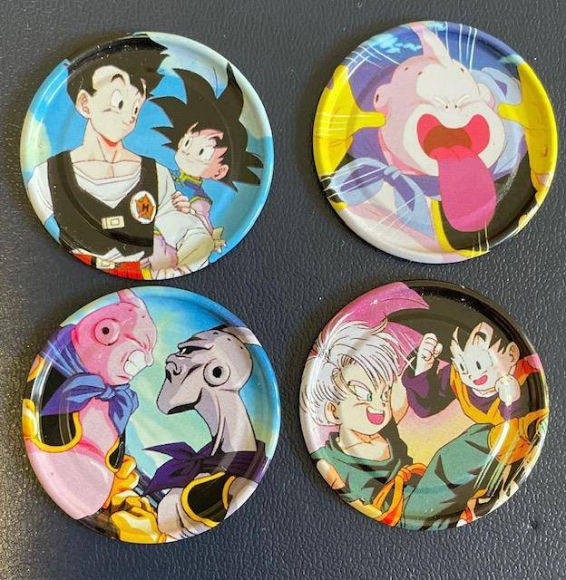 Dragon Ball Z Metal Tazo's x 4 - Great condition! 2003