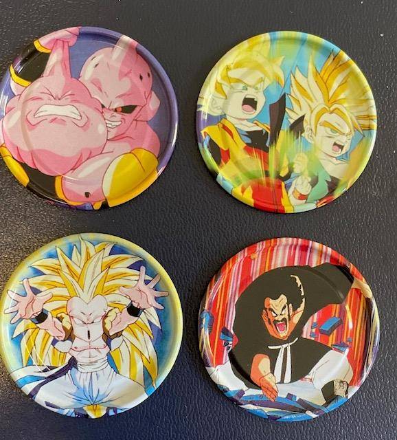 Dragon Ball Z Metal Tazo's x 4 - Great condition! 2003