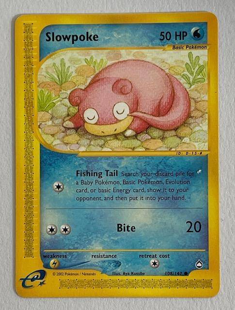 Pokémon Trading Card - 2000 - SLOWPOKE -  108/147  - LP  NM