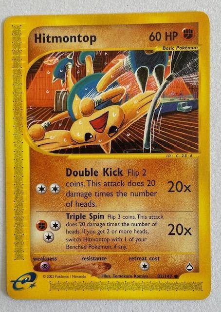 Pokémon Trading Card  - HITMONTOP - 2002 - 82/147 LP NM
