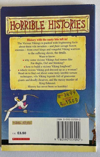 Horrible Histories - The Vicious Vikings - 1994- Terry Deary - 128 pages