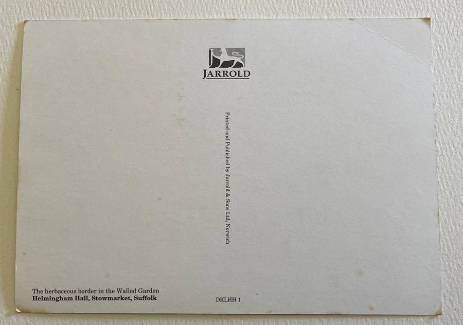 Vintage Postcard - Helmingham Hall, Stowmarket, Suffolk - Jarrold Card - 17cm x 12cm