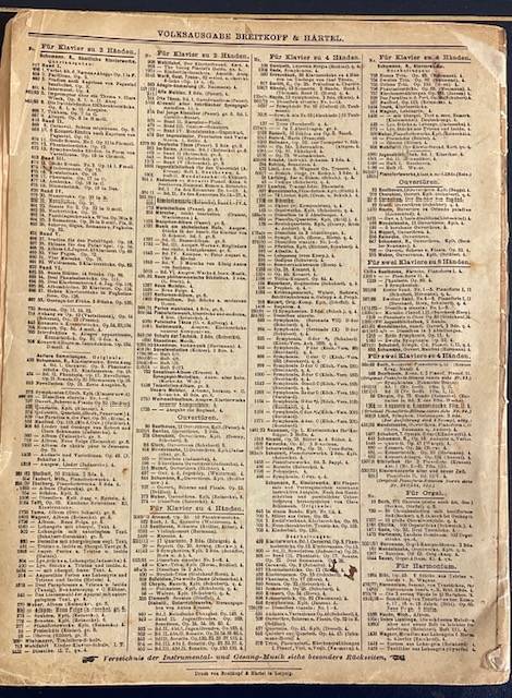 Vintage sheet music - ROBERT SCHUMANN'S PIANO WORKS - Compiled by Clara Schumann