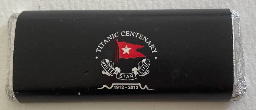 R.M.S TITANIC - Commemorative complementary chocolate and ticket  - Titanic Artifact Exhibition 2010