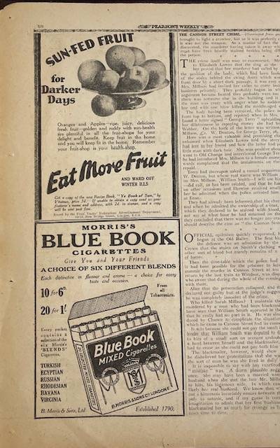 Antique advertisement - HORNBY TRAINS - MECCANO - MORRIS'S MIXED CIGARETTES - 1927 PEARSON'S #TRAINS