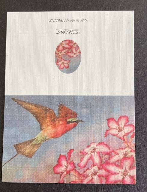 Mini Gift Tag - Carmine Bee-Eater - "Seasons Series" South African Made