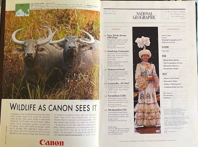 National Geographic Magazine  2012 - What Dogs Tell us - The ABC's of DNA, Tsunami's, Da Vinci ..