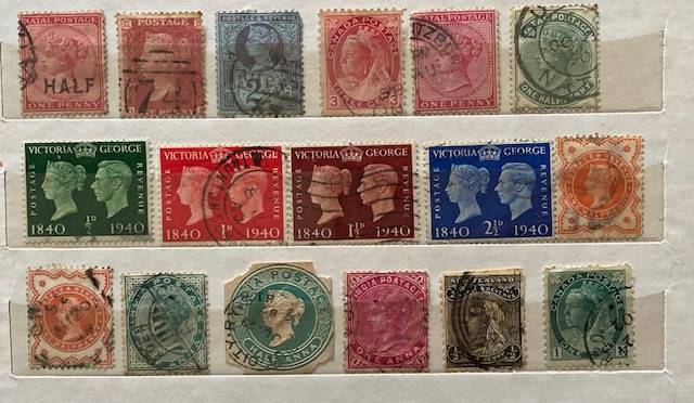 Thematic stamps - QUEEN VICTORIA - mixed stamp lot.