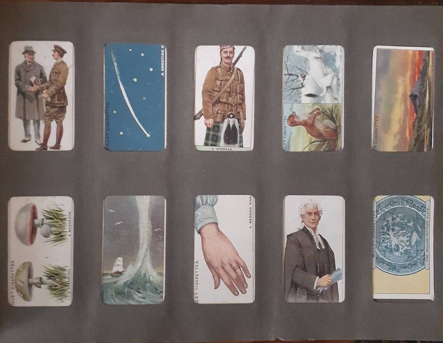 VINTAGE ANTIQUE LONDON CIGARETTE CARD ALBUM!