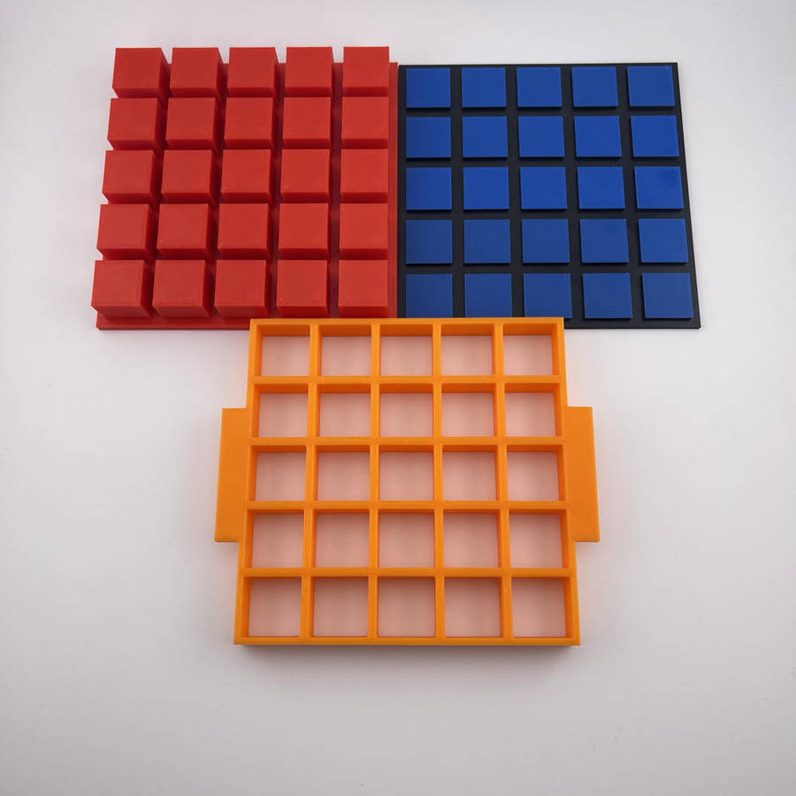 20mm Square Embed Multipress Mould