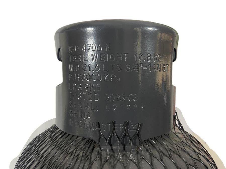 3 Panel Gas Heater with Regulator & Wheels - Goldair - GGH-42BA, with empty Gaz Cylinders 9kg